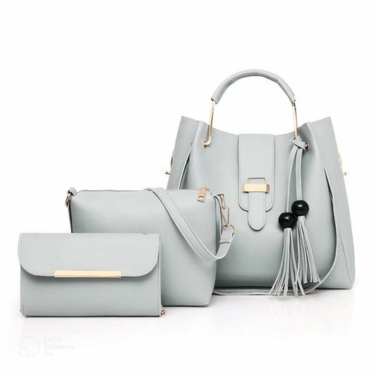 Alexa tote handbag 3 PC`s - GREY